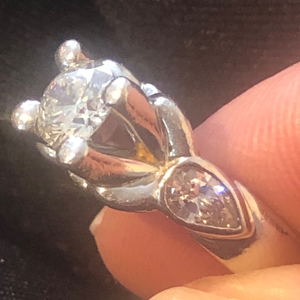 Verragio Platinum EGL cert Diamond Engagement Ring - Picture 9 of 16